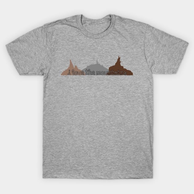 I Love the Mountains 2.0 T-Shirt by fashionsforfans